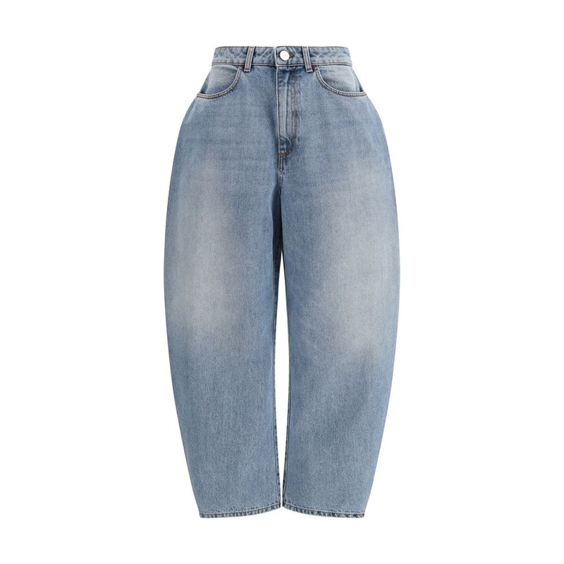 Rohe Blue Cotton Straight-Leg Jeans for Women - IT36 | XS