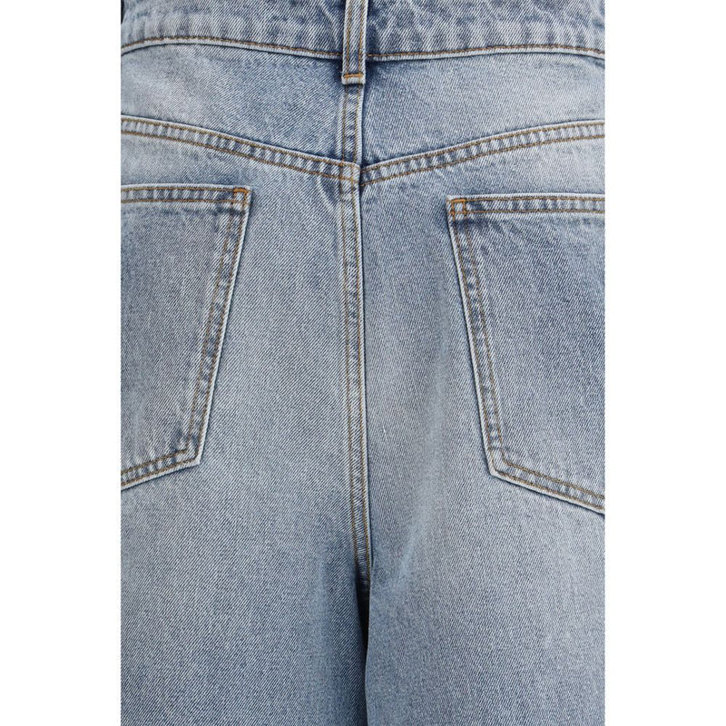 Rohe Blue Cotton Straight-Leg Jeans for Women - IT36 | XS