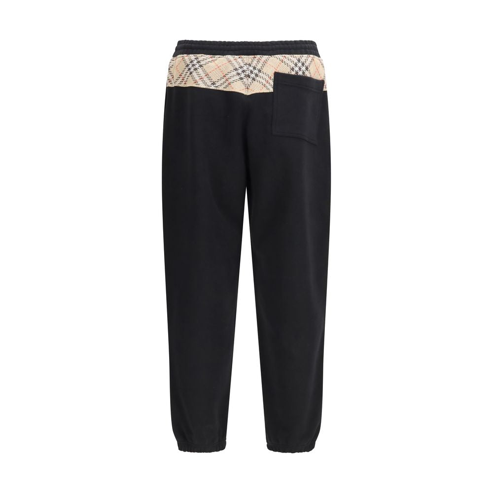 Pantalon de jogging Burberry en coton noir (pantalon de sport)