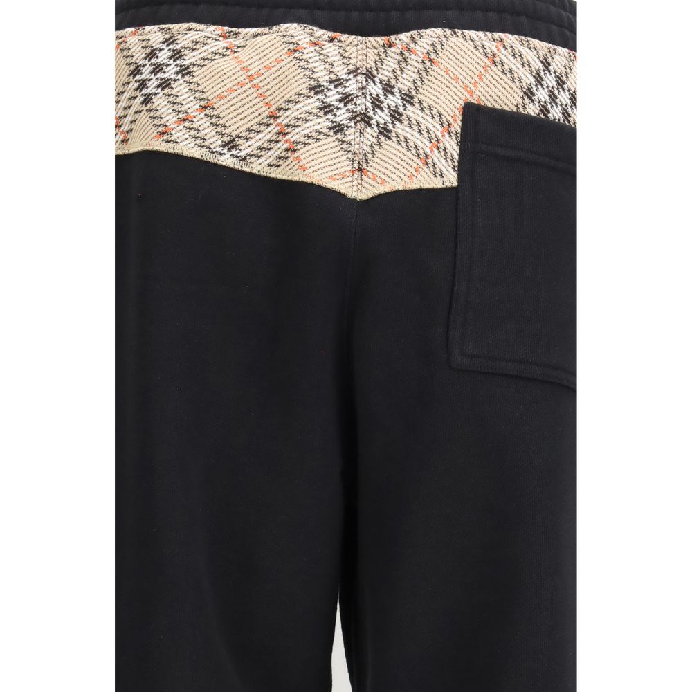 Pantalon de jogging Burberry en coton noir (pantalon de sport)