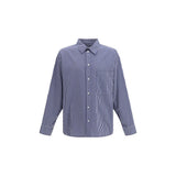 Chemise Balenciaga bleue en coton à motifs