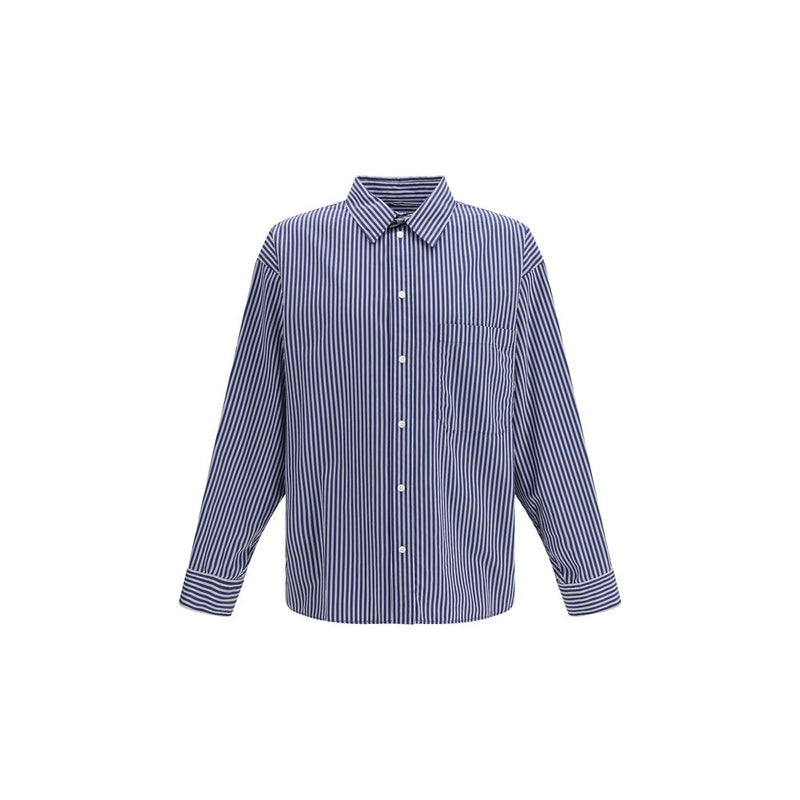 Chemise Balenciaga bleue en coton à motifs