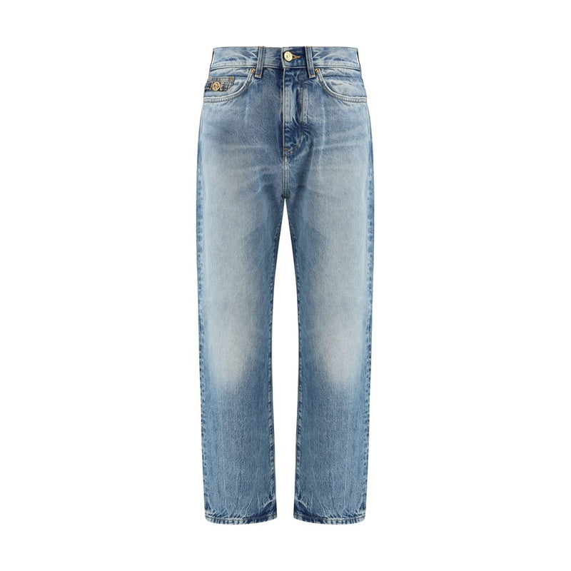 Versace lichtblauwe katoenen jeans denim