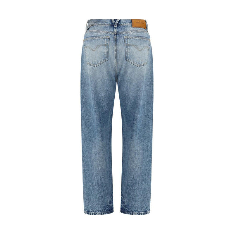 Versace lichtblauwe katoenen jeans denim