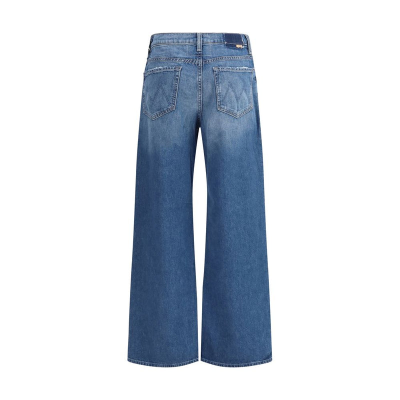 Mother Denim Rerun Zip Sneak Blue Flared Jeans for Women