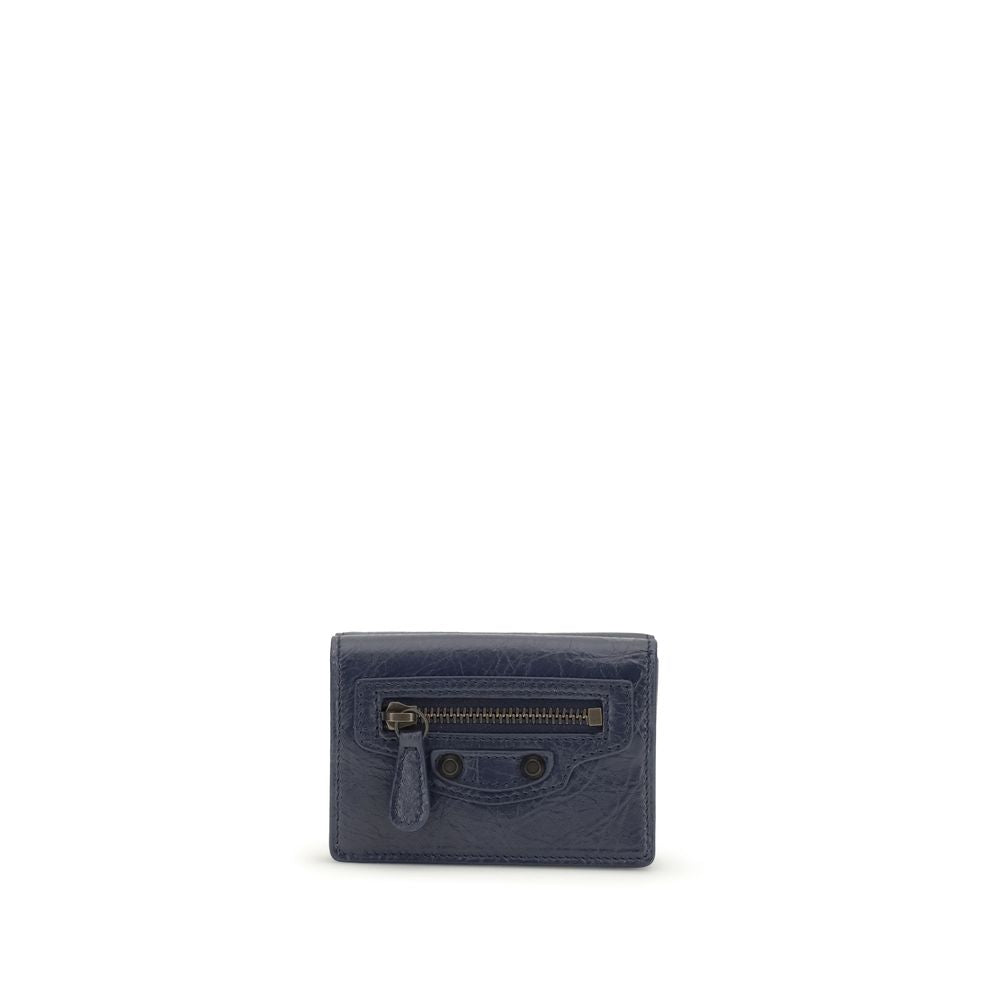 Balenciaga Blue Lamb Ovis Aries Wallet - Compact & Stylish