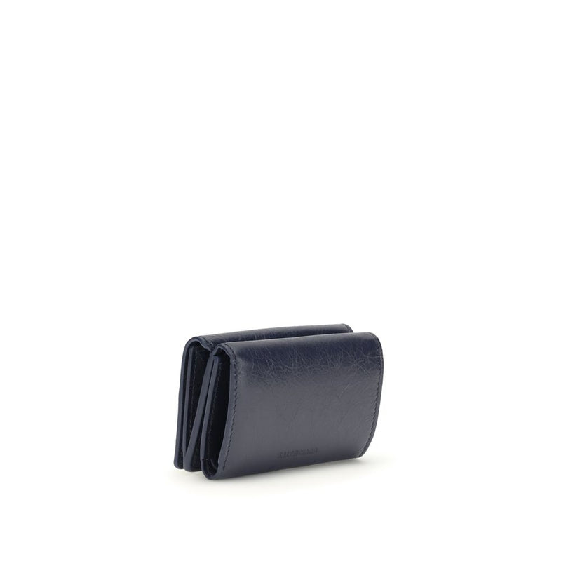 Balenciaga Blue Lamb Ovis Aries Wallet - Compact & Stylish
