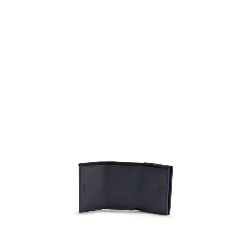 Balenciaga Blue Lamb Ovis Aries Wallet - Compact & Stylish