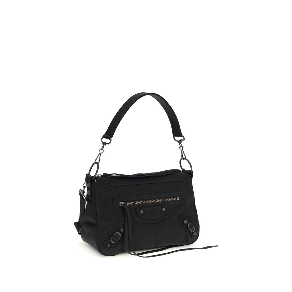 Sac bandoulière Balenciaga en polyamide noir