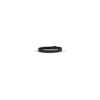 Bracelet Valentino Garavani Bos Taurus en cuir de veau noir