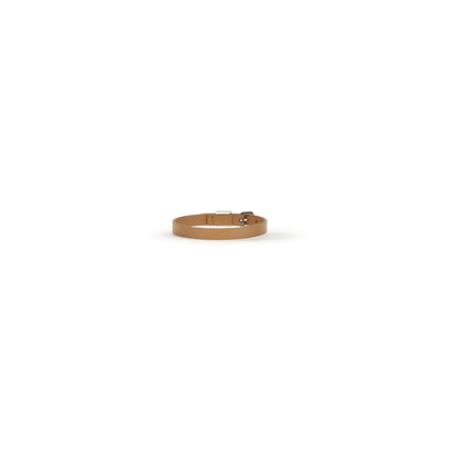 Bracelet Valentino Garavani Bos Taurus en cuir de veau marron