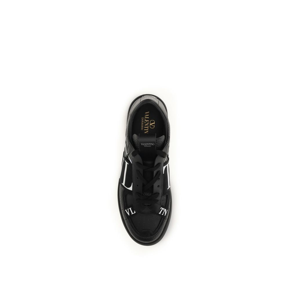 Valentino Garavani VL7N Black Calf Leather Low Top Sneakers