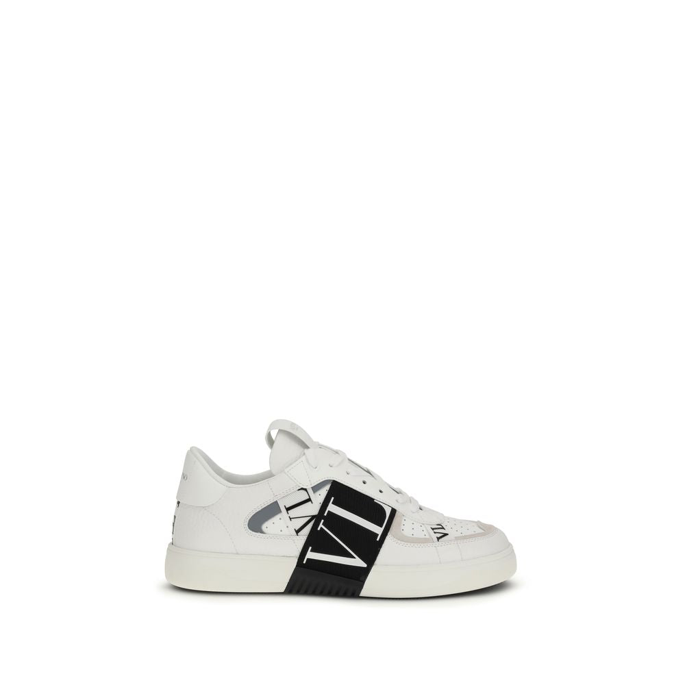 Valentino Garavani White Calf Leather VL7N Low Top Sneakers