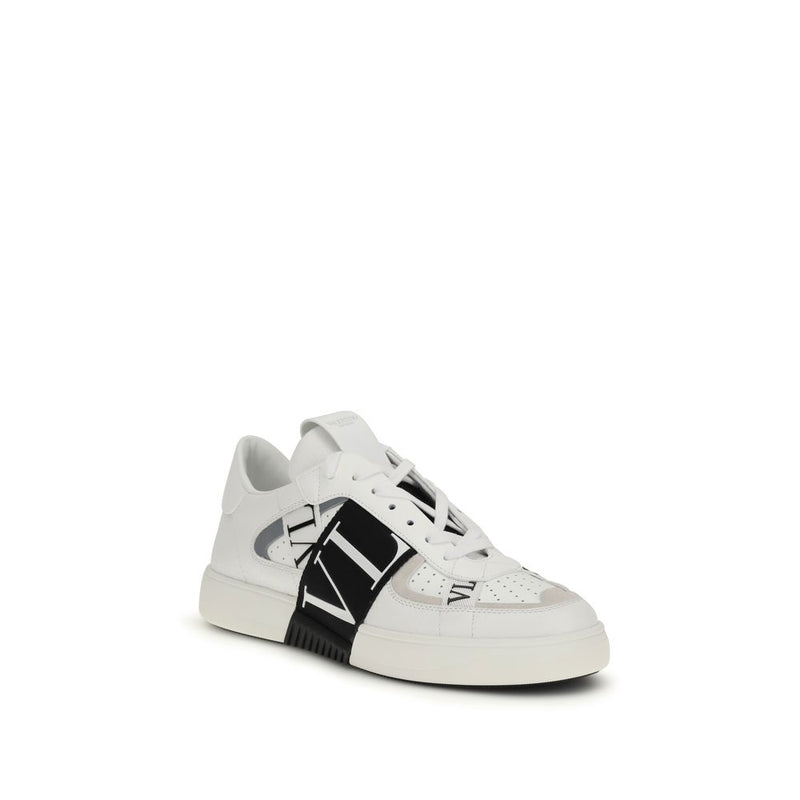 Valentino Garavani White Calf Leather VL7N Low Top Sneakers