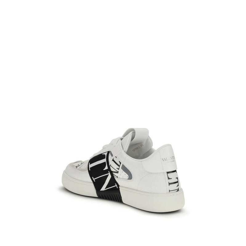 Valentino Garavani White Calf Leather VL7N Low Top Sneakers