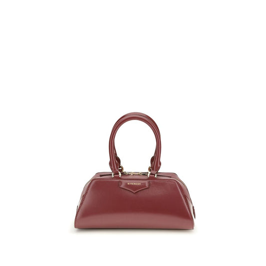 Sac bandoulière Givenchy Bos Taurus en cuir de veau bordeaux