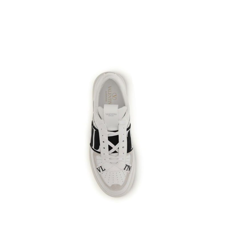 Valentino Garavani White Calf Leather VL7N Low Top Sneakers