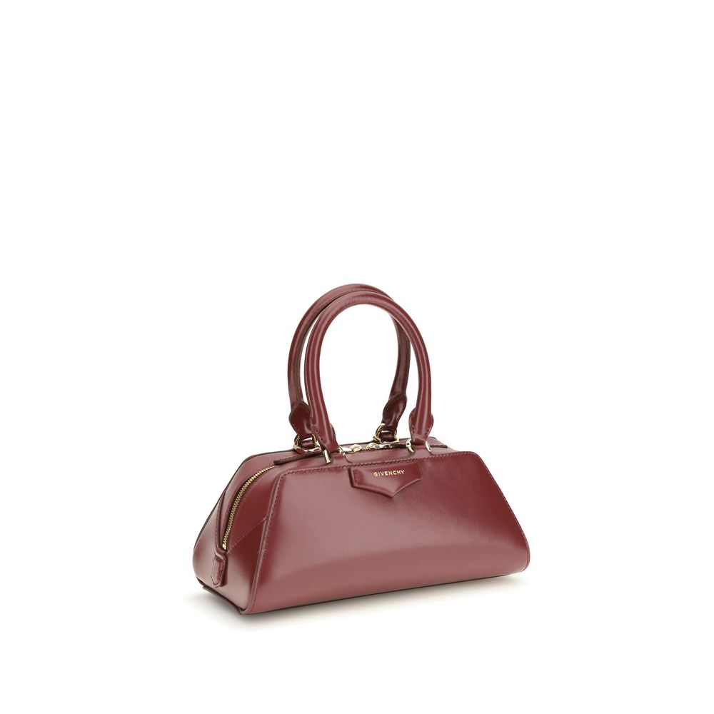 Givenchy Antigona East-West Mini Bordeaux Calf Leather Shoulder Bag