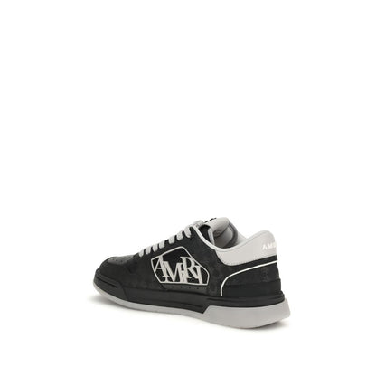 Amiri Black Calf Leather Bos Taurus Low Top Sneakers