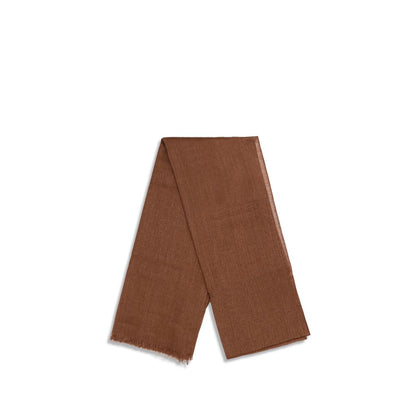 Brunello Cucinelli Brown Cashmere Scarf