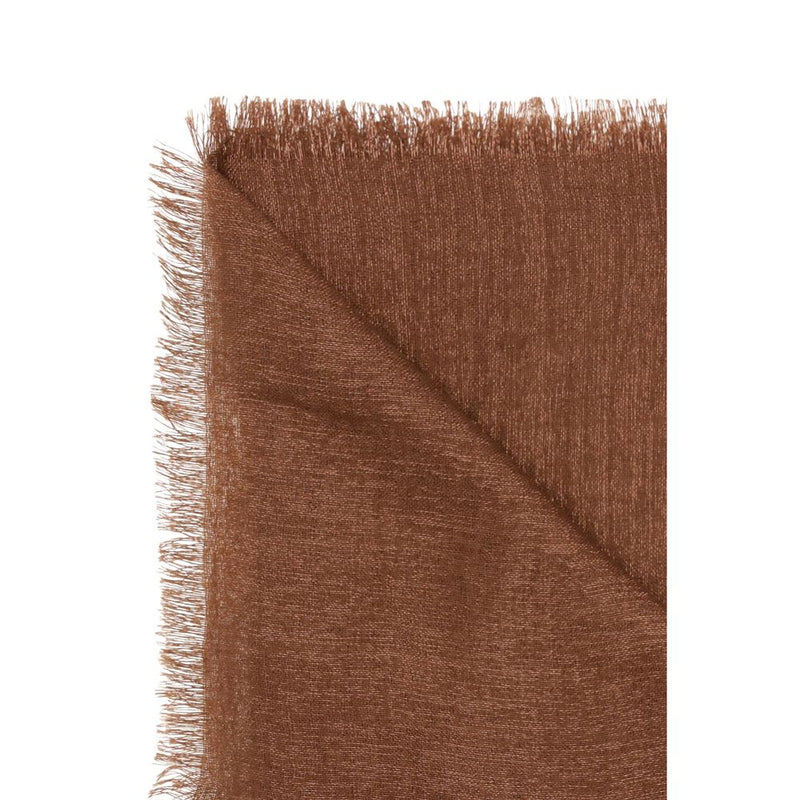 Brunello Cucinelli Brown Cashmere and Silk Scarf