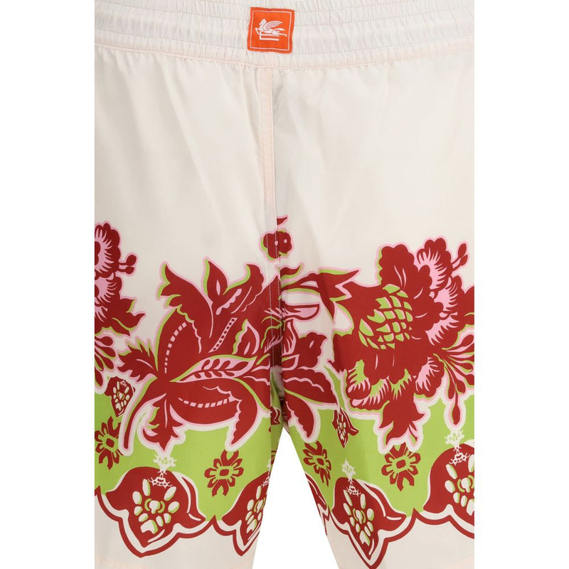 Etro Multicolor Polyester Swim Shorts for Men