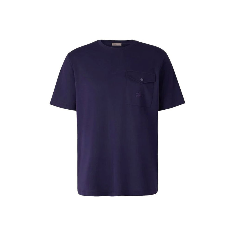 Herno Blue Cotton T-Shirt for Men - IT52 | XL