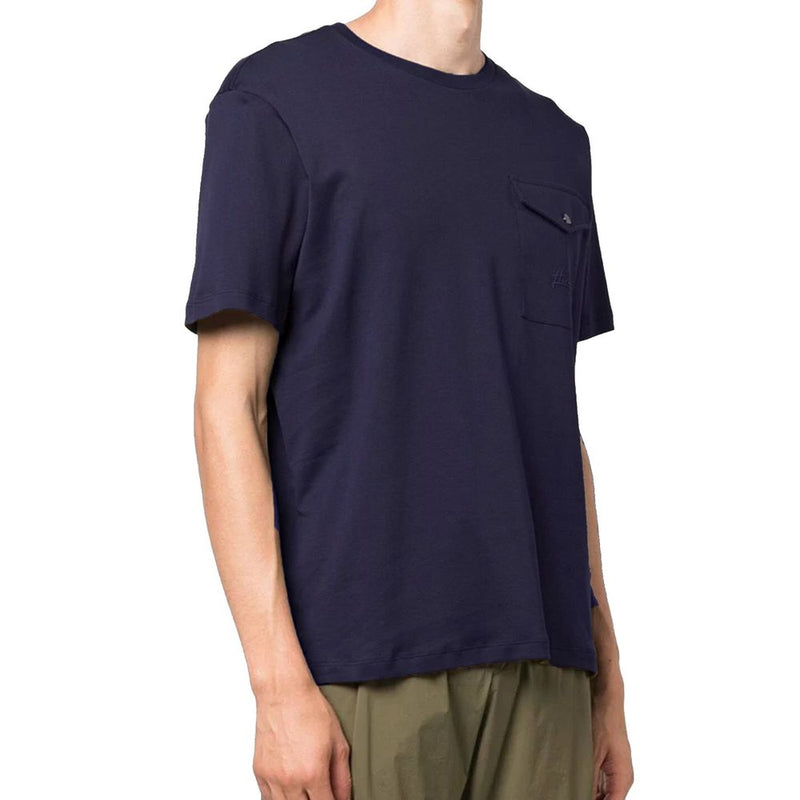 Herno Blue Cotton T-Shirt for Men - IT52 | XL