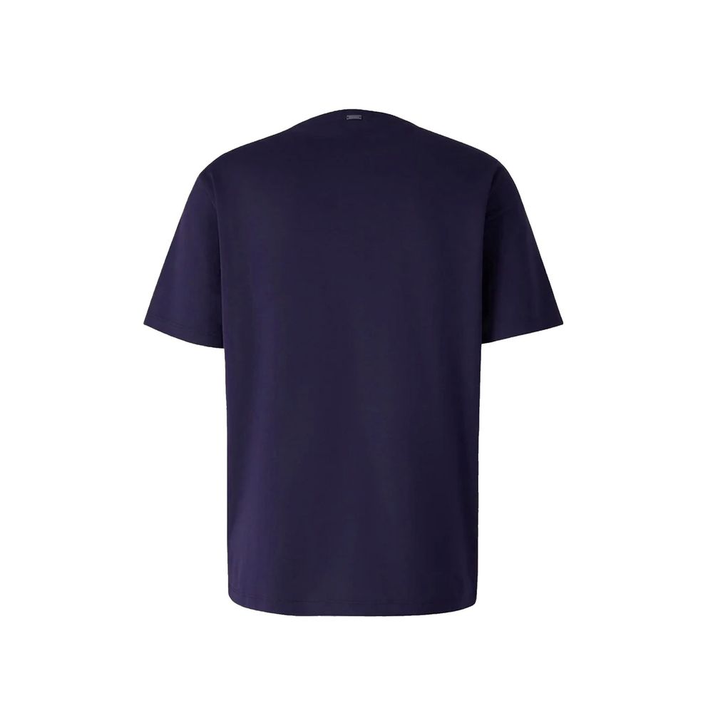 Herno Blue Cotton T-Shirt for Men - IT52 | XL