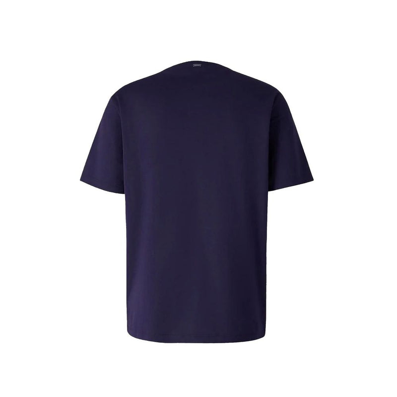 Herno Blue Cotton T-Shirt for Men - IT52 | XL