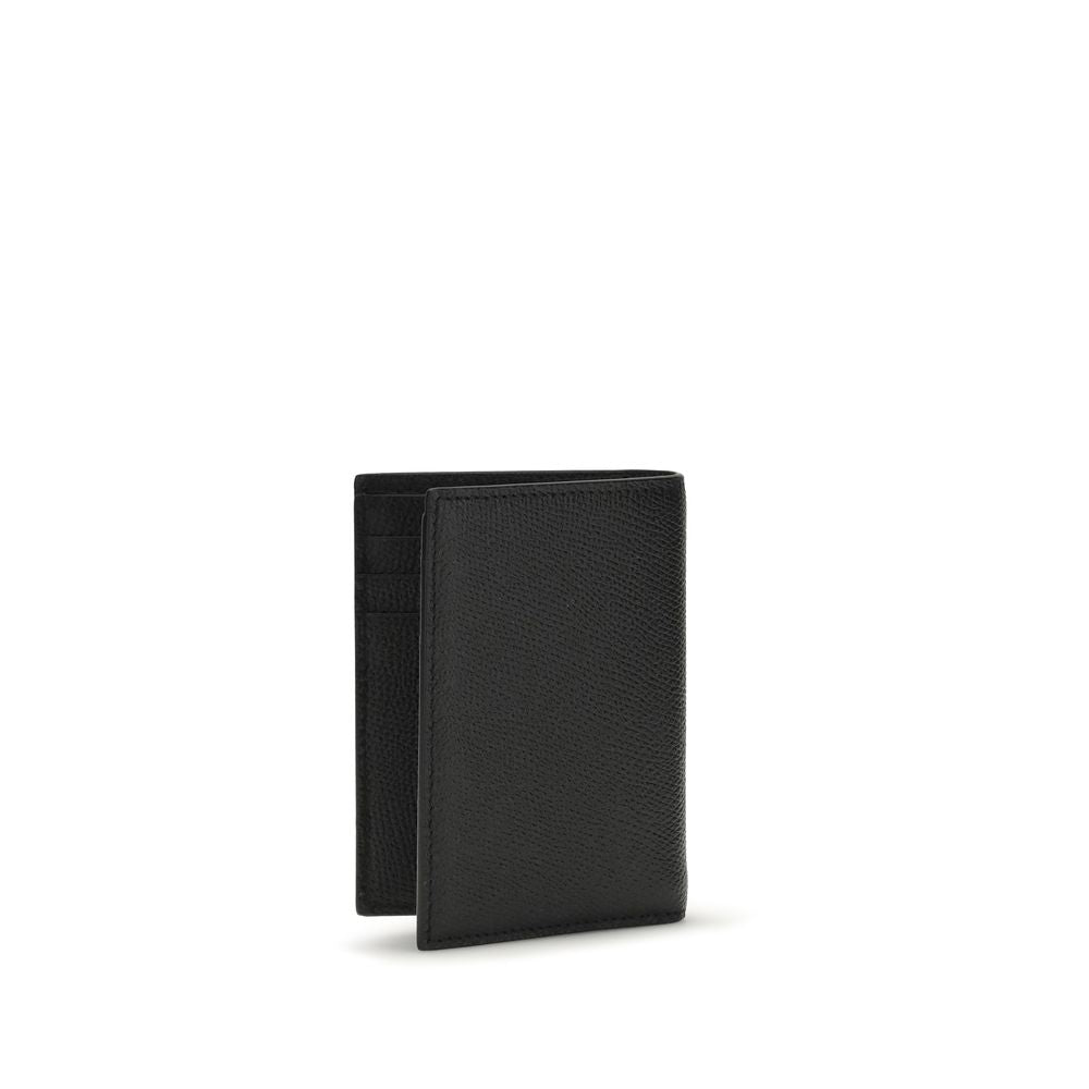 Portefeuille Valentino Garavani Bos Taurus en cuir de veau noir