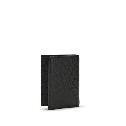 Portefeuille Valentino Garavani Bos Taurus en cuir de veau noir