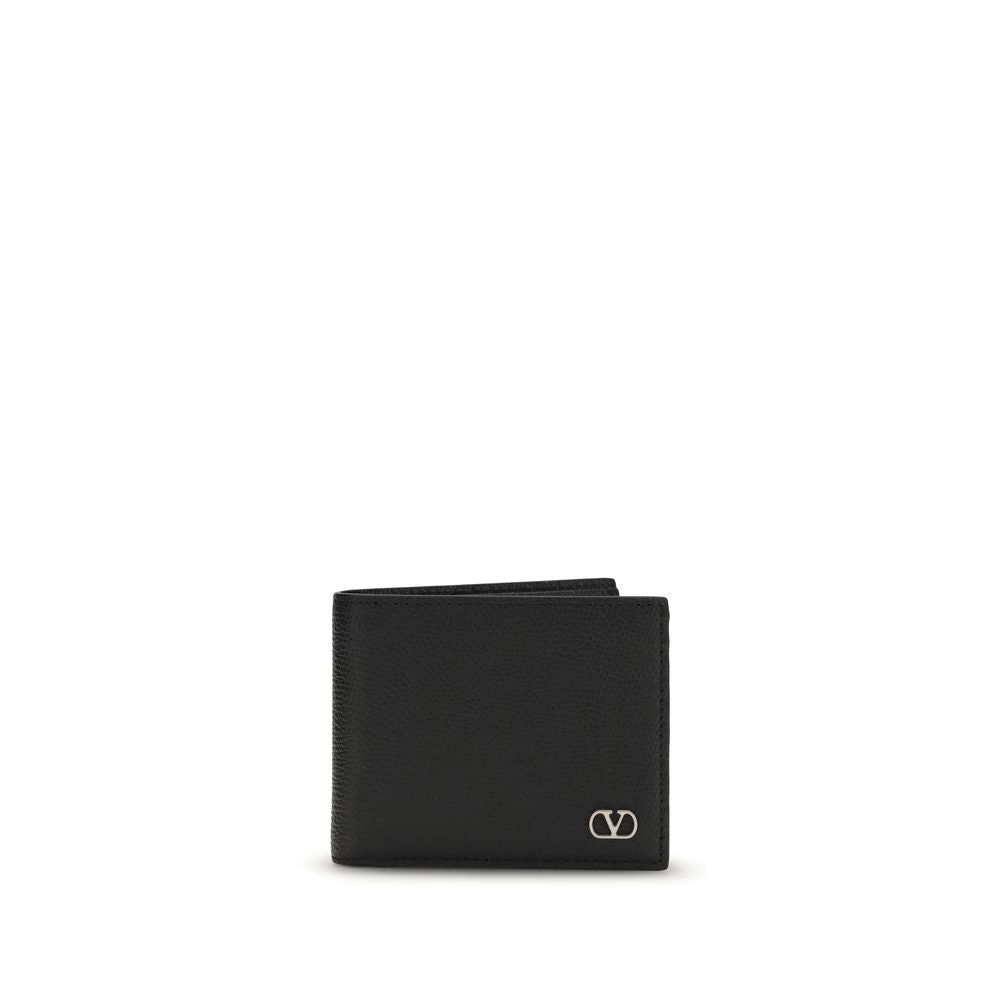 Portefeuille Valentino Garavani Bos Taurus en cuir de veau noir