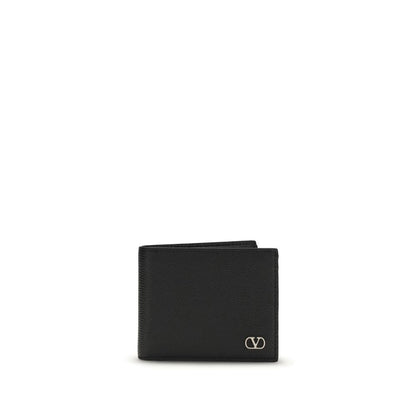 Portefeuille Valentino Garavani Bos Taurus en cuir de veau noir