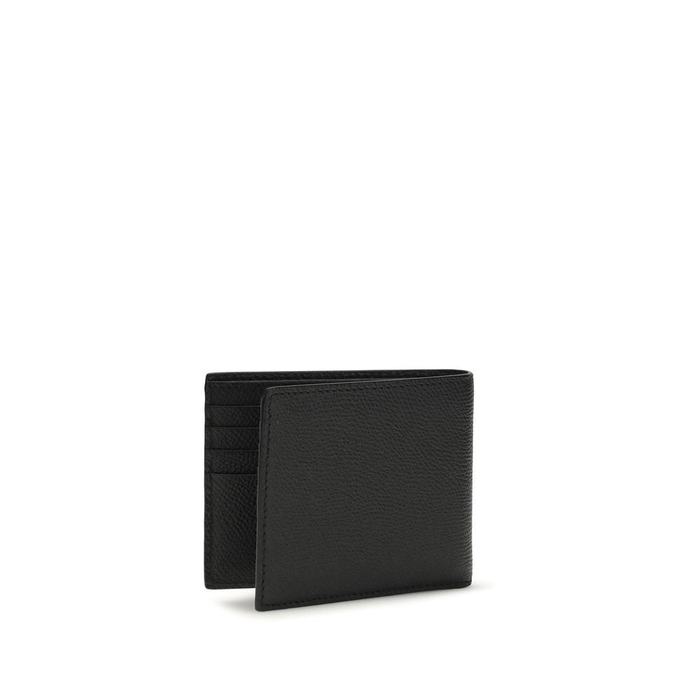Portefeuille Valentino Garavani Bos Taurus en cuir de veau noir