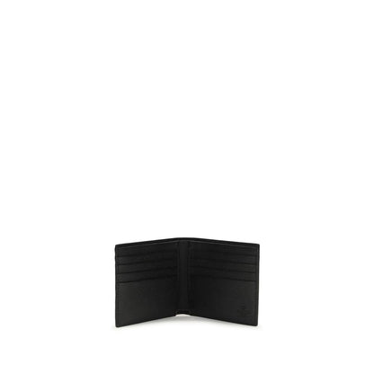 Portefeuille Valentino Garavani Bos Taurus en cuir de veau noir