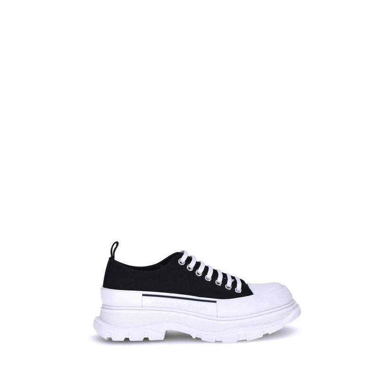 Alexander McQueen Black Rubber Tread Slick Sneakers