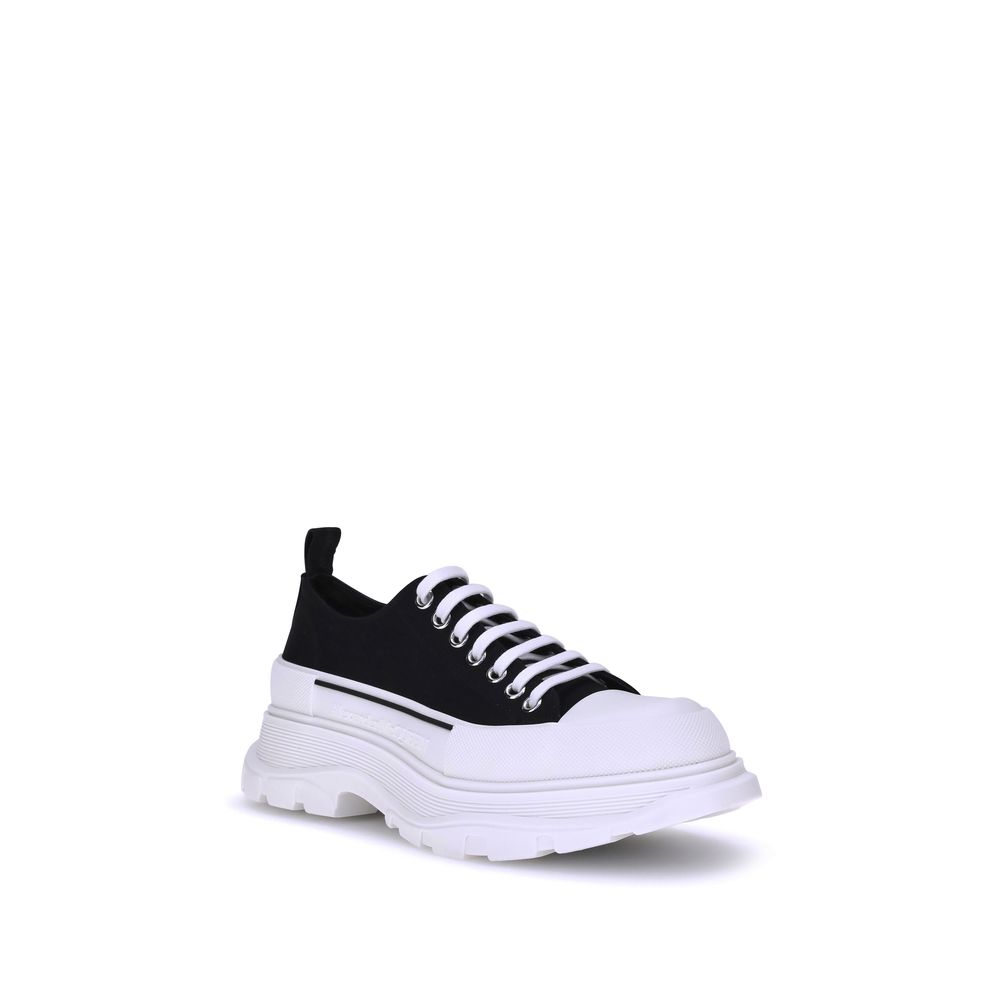 Alexander McQueen Black Rubber Tread Slick Sneakers