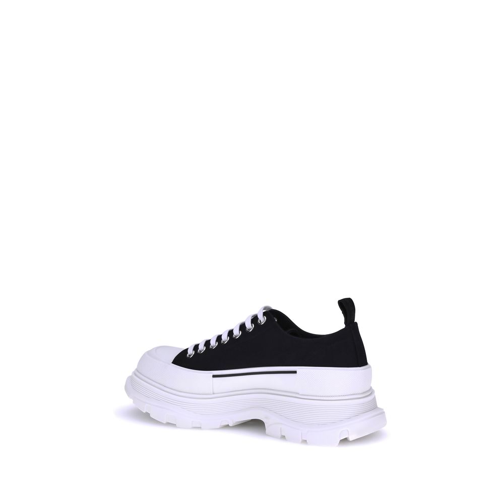 Alexander McQueen Black Rubber Tread Slick Sneakers
