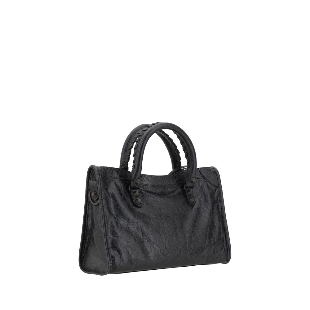 Sac bandoulière Balenciaga Bos Taurus en cuir de veau noir