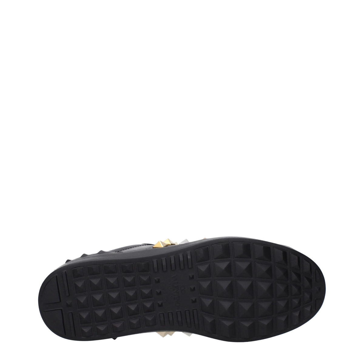 Valentino Garavani Sneakers en Cuir Noir avec Studs