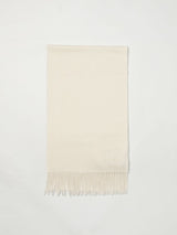 Max Mara White Cashmere Scarf - Luxurious Softness for Women