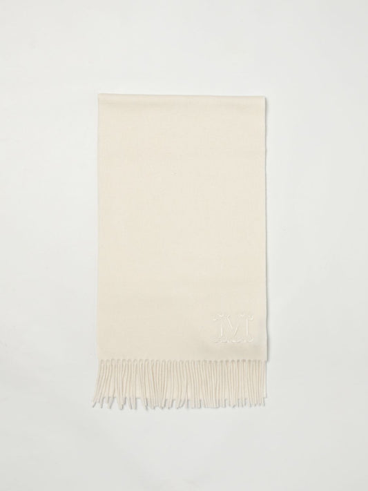 Max Mara White Cashmere Scarf - Luxurious Softness