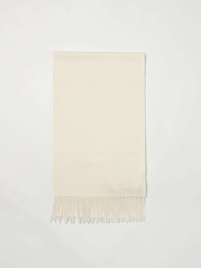 Max Mara White Cashmere Scarf - Luxurious Softness for Women