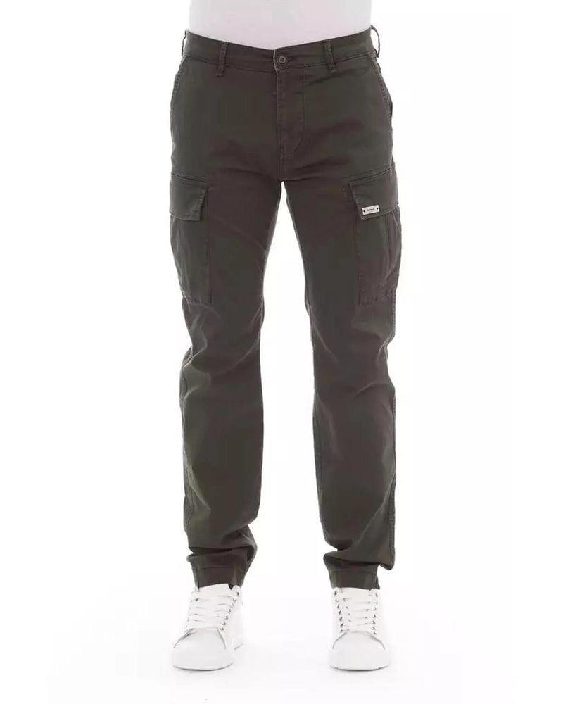 Baldinini Trend Army Cotton Cargo Pants for Men