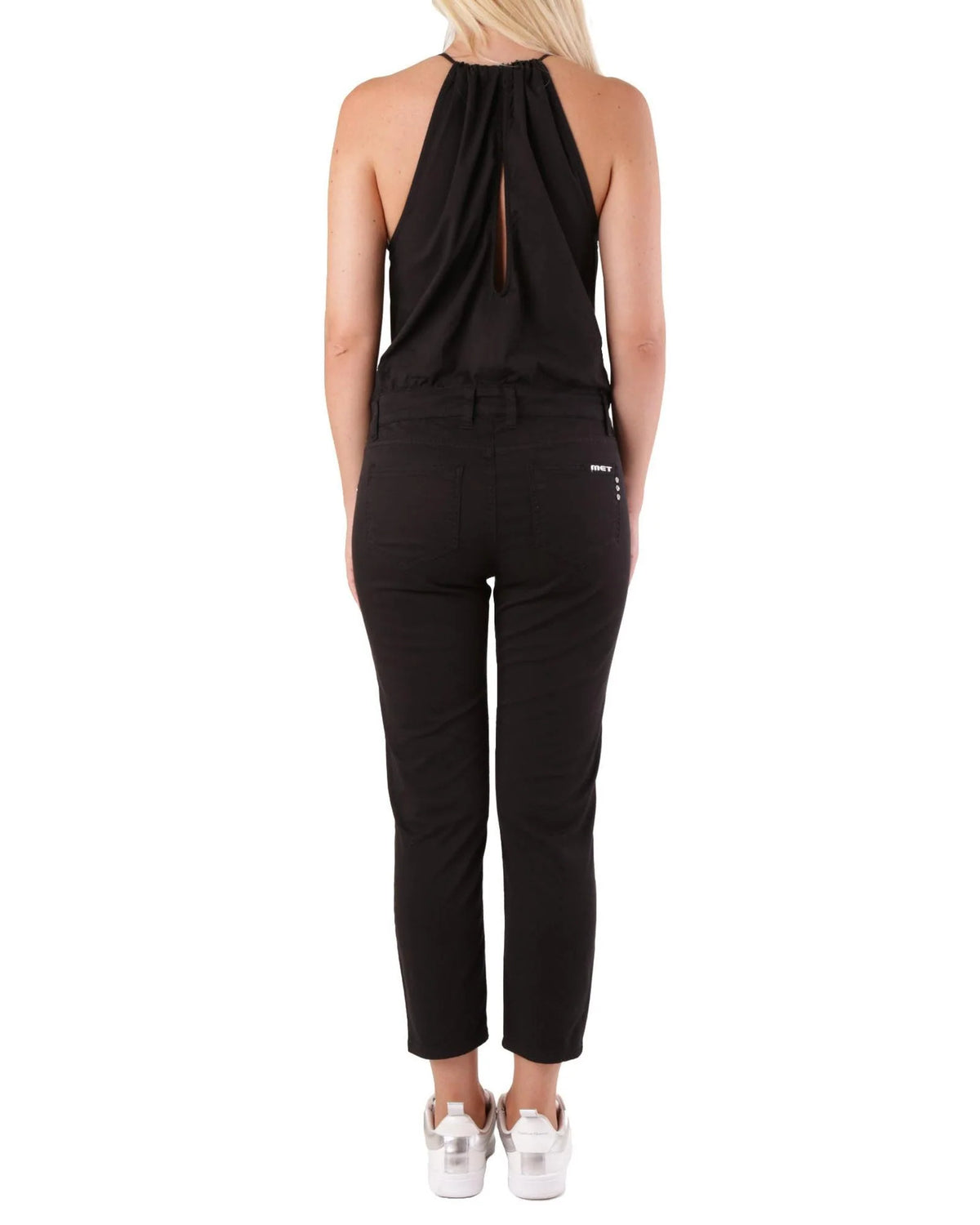 Met Black Cotton Jumpsuit - Chic and Versatile Women's Wear