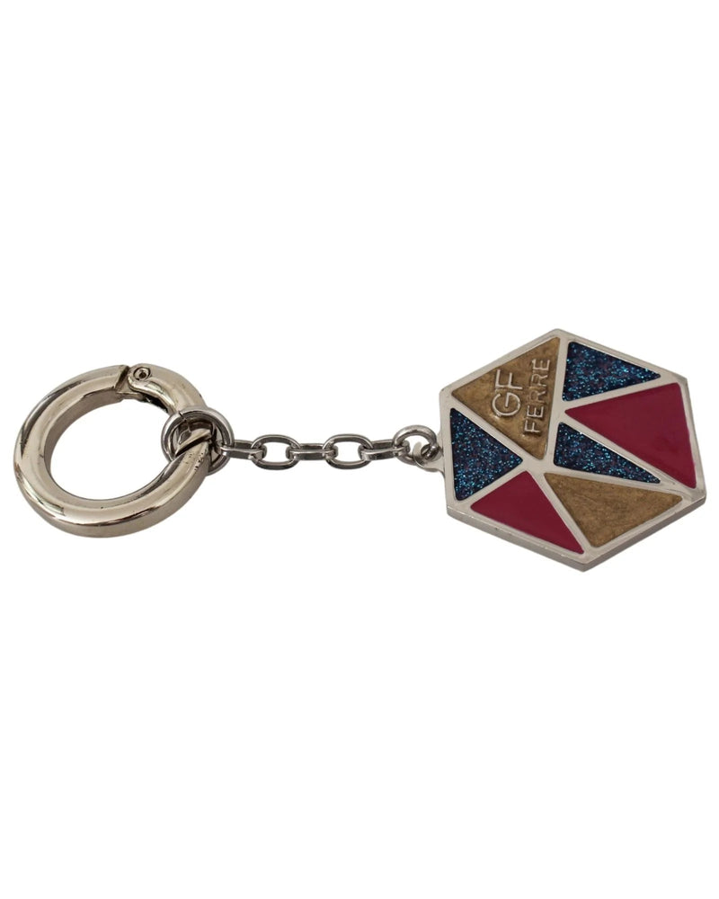 Ferre Blue Metal Keychain - Luxury Accessory for Men