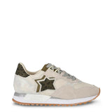 Atlantic Stars Brown Suede Leather Athletic Sneakers for Women