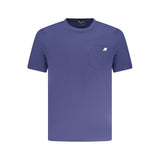 K-WAY Blue Cotton T-Shirt for Men - Short Sleeve Crew Neck