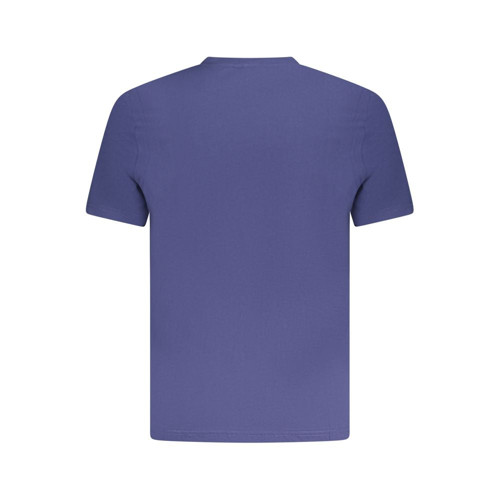 K-WAY Blue Cotton T-Shirt for Men - Short Sleeve Crew Neck